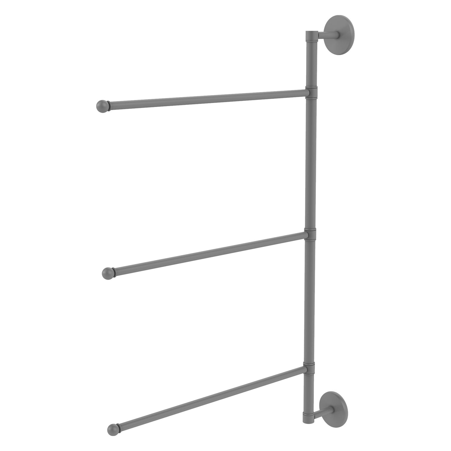 Allied Brass Prestige Skyline 28-in Matte Gray Wall mount Single Towel Bar