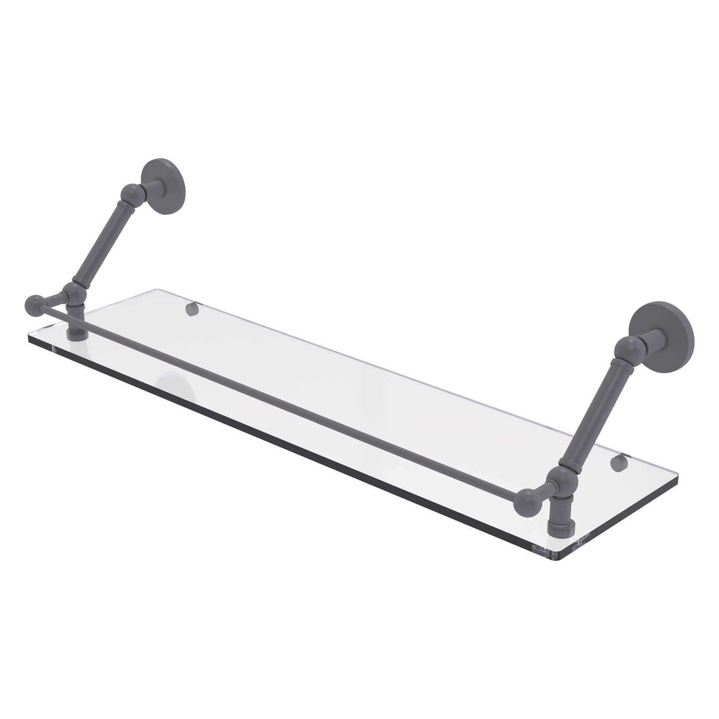 Allied Brass Prestige Skyline Matte Gray Wall mount Bathroom Shelf ( 30-in x 8-in x 8-in )
