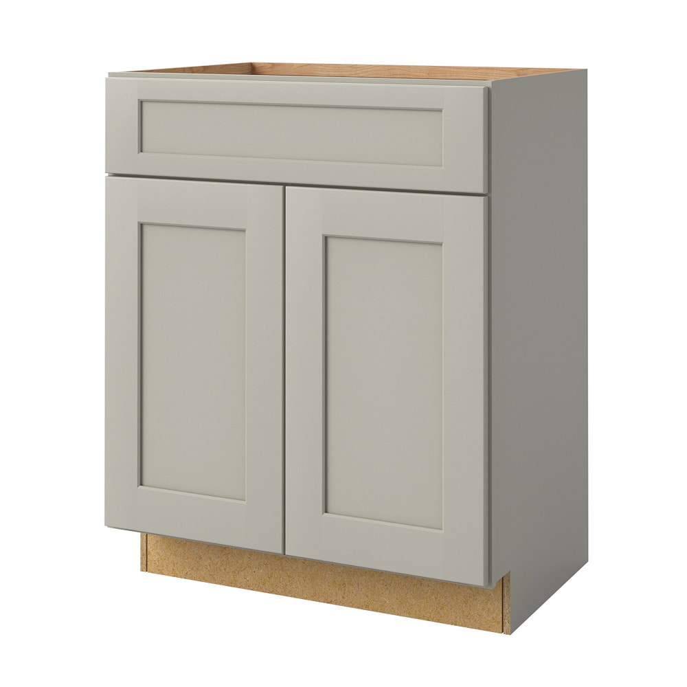 allen + roth Stonewall 24-in Stone Bathroom Vanity Base Cabinet without Top