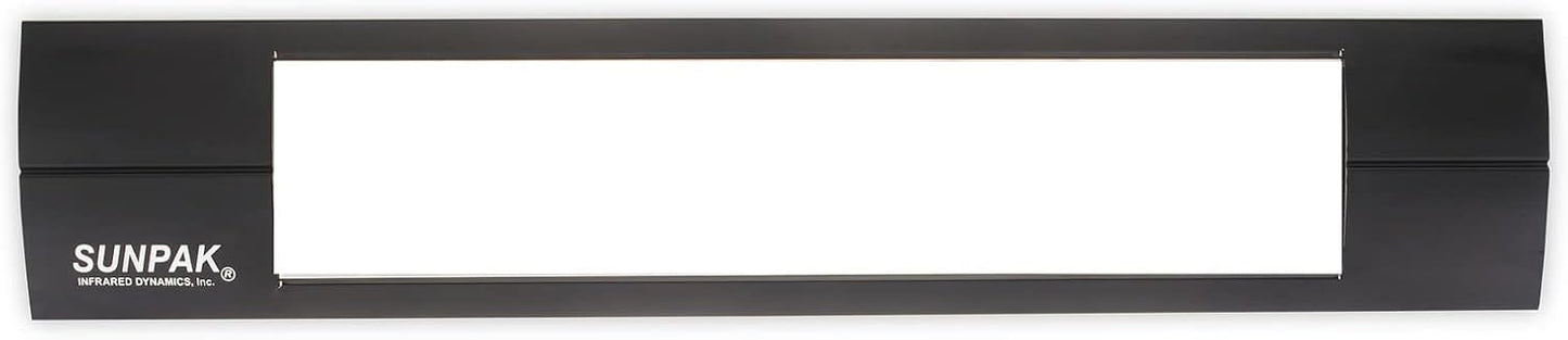 Sunpak 12020 2 Black Front Fascia Kit Outdoor Infrared Patio Heater Accessory - 46 x 9 x 2 in.