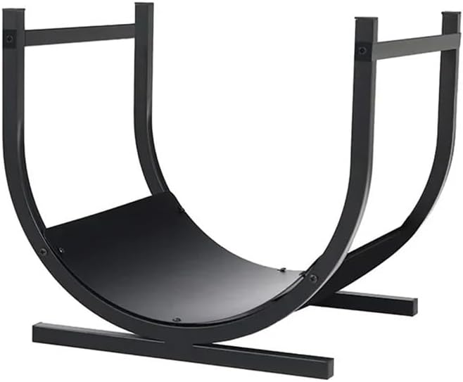 Firewood rack Large Capacity U Firewood Rack Storage European Style Metal Ground Type Wood Picnic FireWood Firewood storage rack