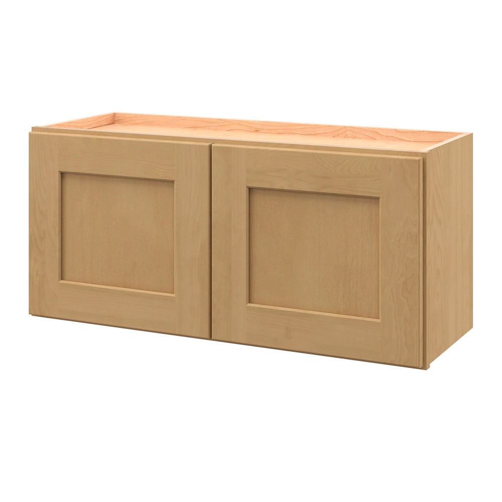 allen + roth Innsbrook 33-in W x 15-in H x 12-in D Rye Wall Fully assembled Cabinet Flat Panel