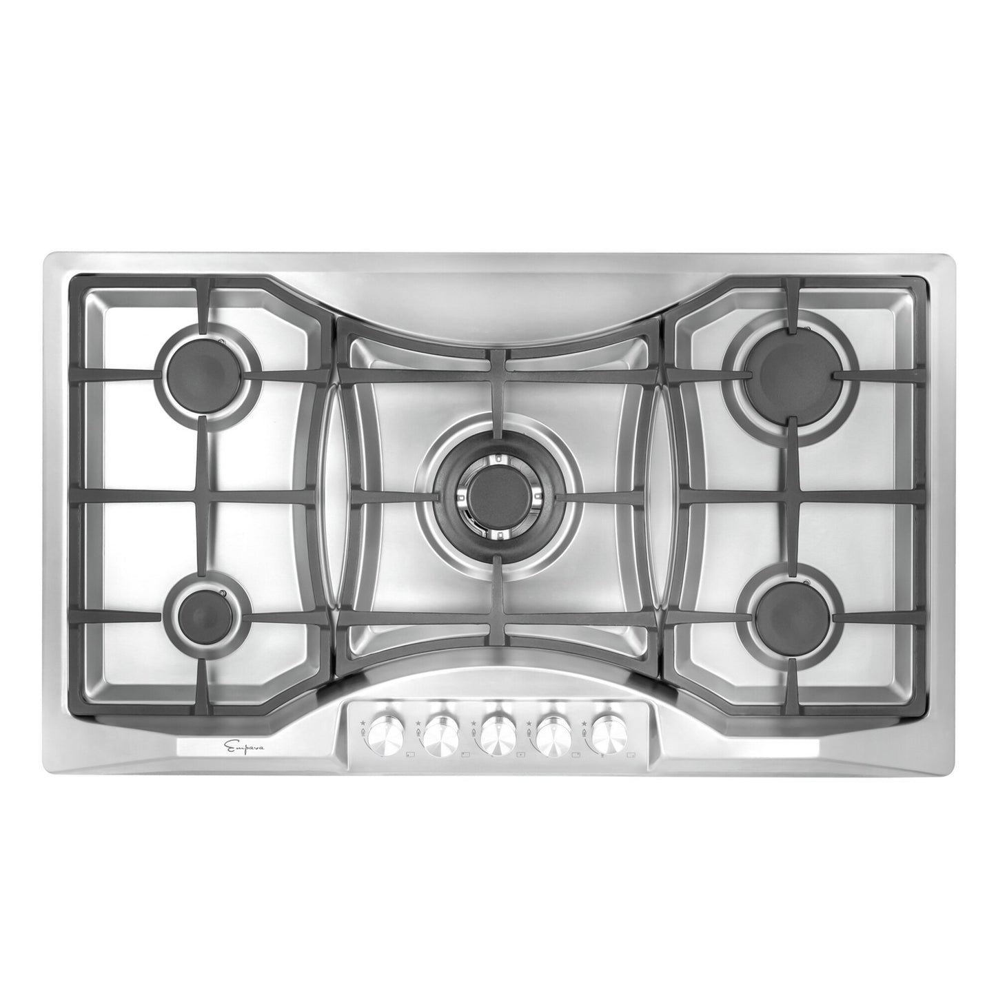 Empava 36-in 5 burners Stainless steel Gas Cooktop