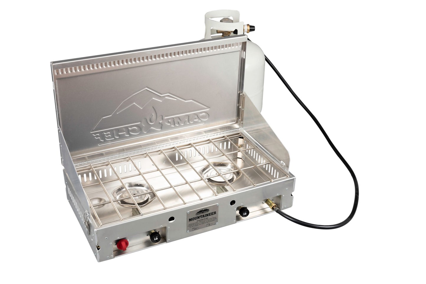 Camp Chef Mountaineer 2-Burners Propane Piezo Aluminized Steel Outdoor Burner MS40AX