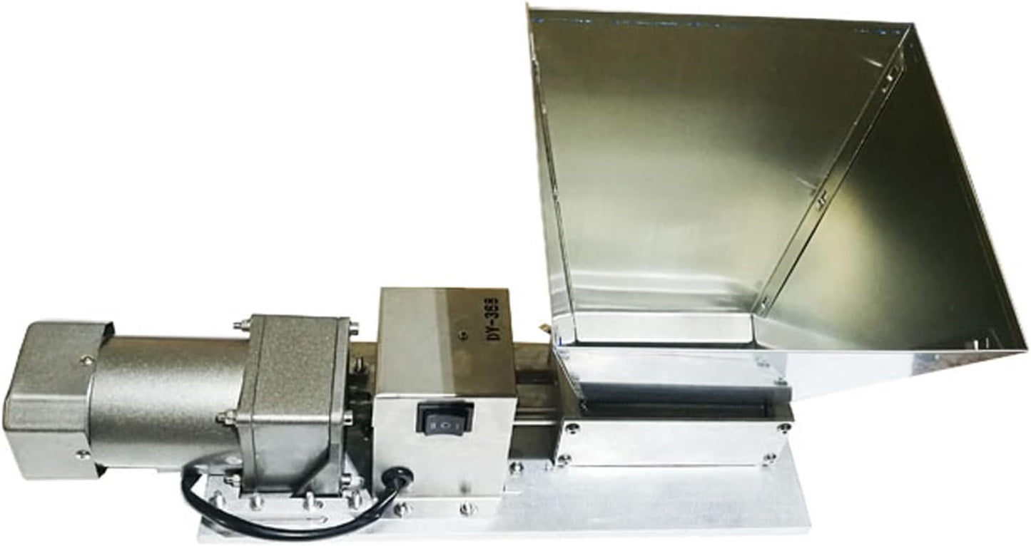 110V Manual Electric Roller Stainless Steel Grinder Double Roll Grinding Machine Adjustable for Grinding Barley Wheat 40W 65r/min