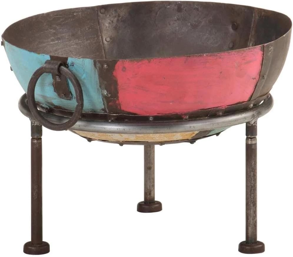for Colorful Rustic Fire Pit 15.7 Iron