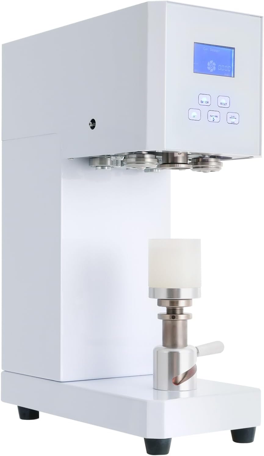 Can Sealing Machine,370W 110V Commercial Soda Can Sealer,Electric Tabletop Cup Sealer Machine,4-6 Seconds/Time Milk Tea Drink Bottle Sealers with LED Display Intelligent Panel,for Multiple Sizes