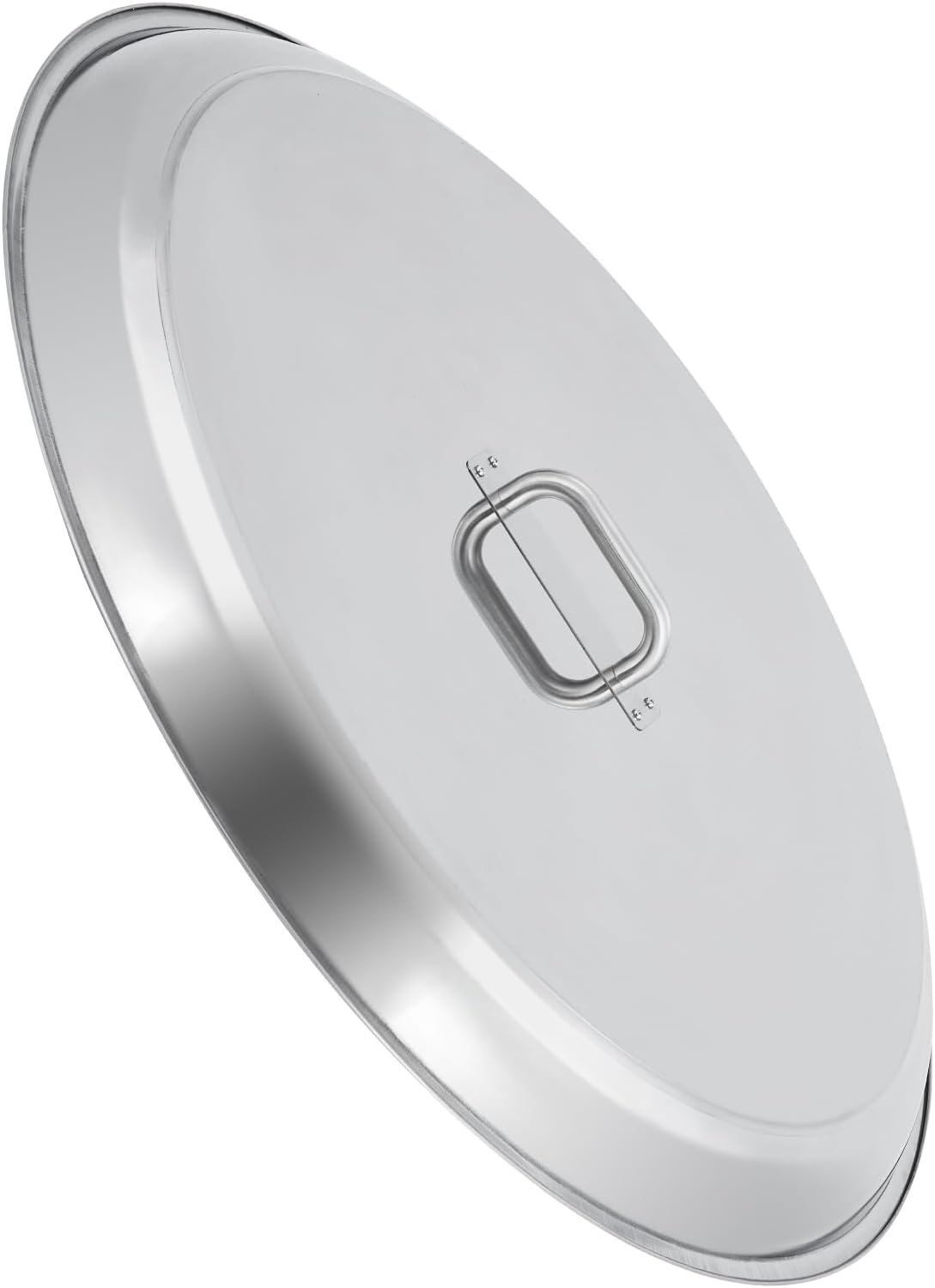 GarveeLife Fire Pit Cover - Compatible with Bonfire, Round Stainless Steel with Handle, Fits Inset Fire Pit, Perfect for Outdoor Patio Camping,27 * 27 in,Silver