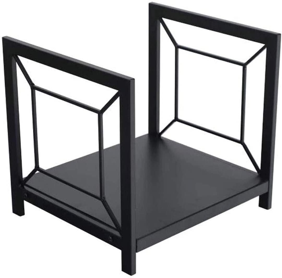 Firewood Storage Rack, Heavy Duty Steel Log Rack, Wood Storage and Organization Rack, Wrought Iron Firewood Frame