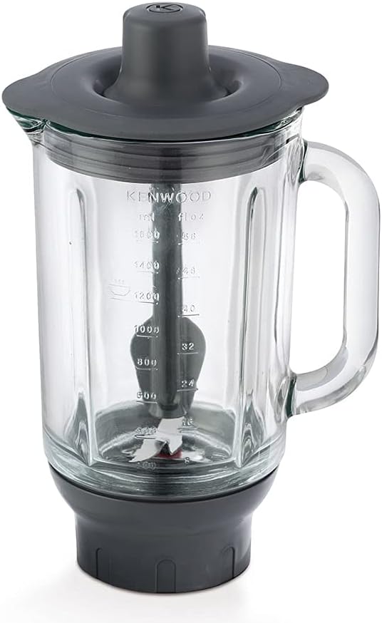 Kenwood KAH359GL Blender Attachment for Kenwood Kitchen Machines Glass and Black