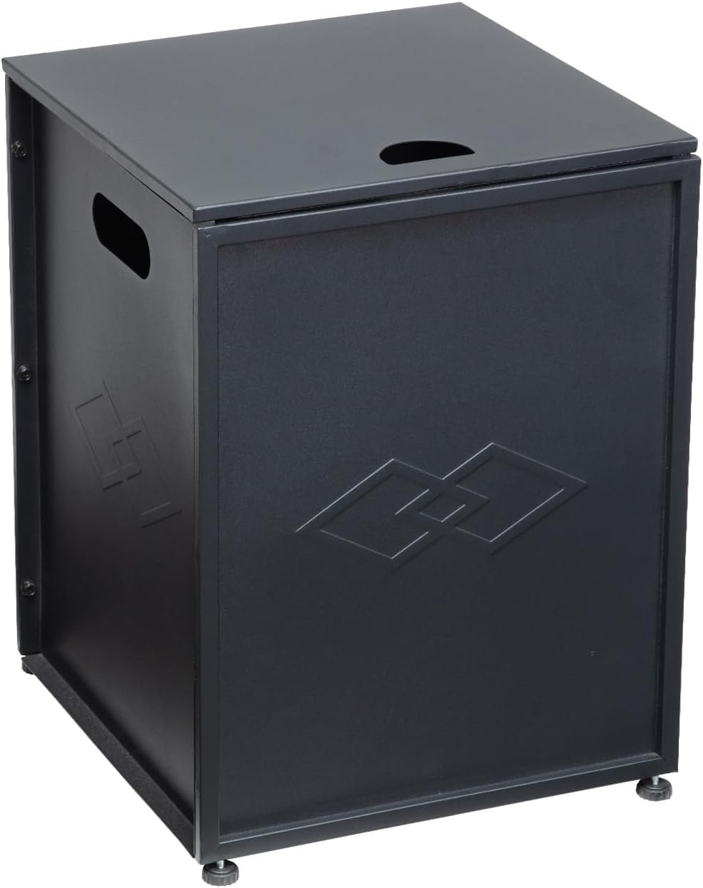 16\u2018\u2019 Wide Outdoor Propane Tank Cover - 20 Lbs Tank Side Table with Storage, Dual Function for Gas Fire Pit, Grill, Griddle & Stoves Portable Design with Handles