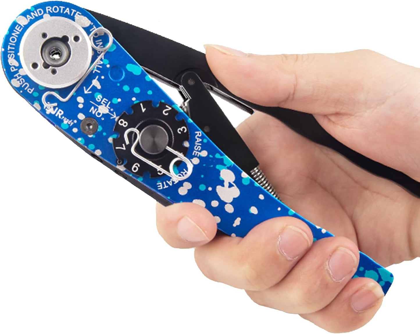 JRready NEW AS2 Adjustable Indent Crimp Tools M22520 2 01 Standard Aviation Crimper for Miniature and Sub-miniature Connectors 32 to 20 AWG wire harness