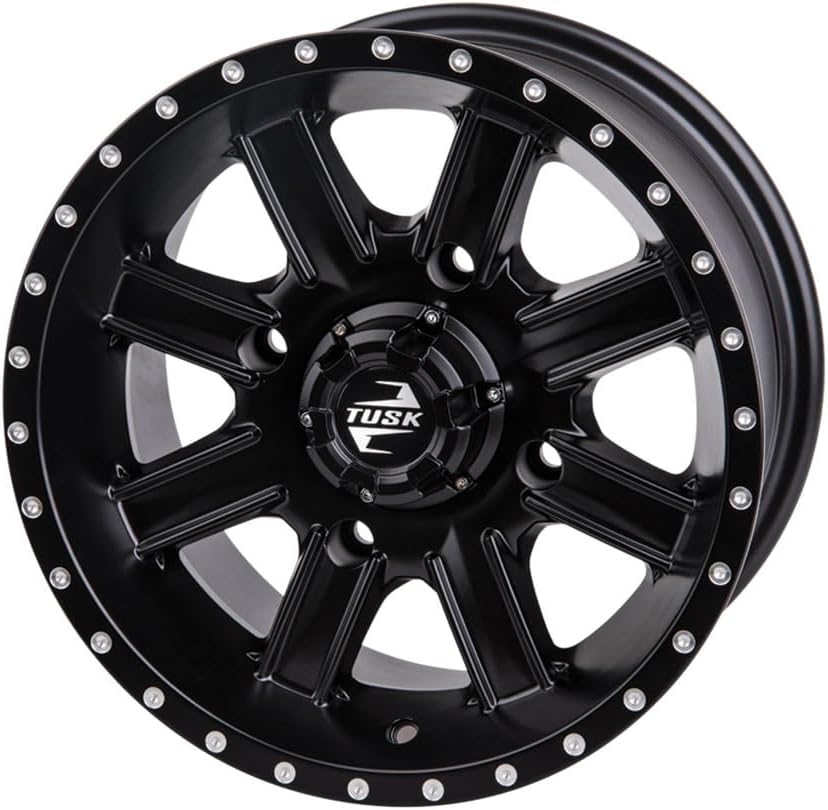 4/137 Tusk Cascade Wheel 12x7 5.0 + 2.0 Matte Black For Can-Am Outlander 500 H.O. EFI XT 2008
