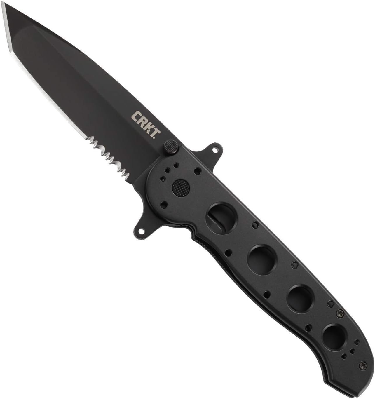 Columbia River Knife and Tool's M16-14SF Big Dog Aluminum Tanto Blade Combo Edge Knife