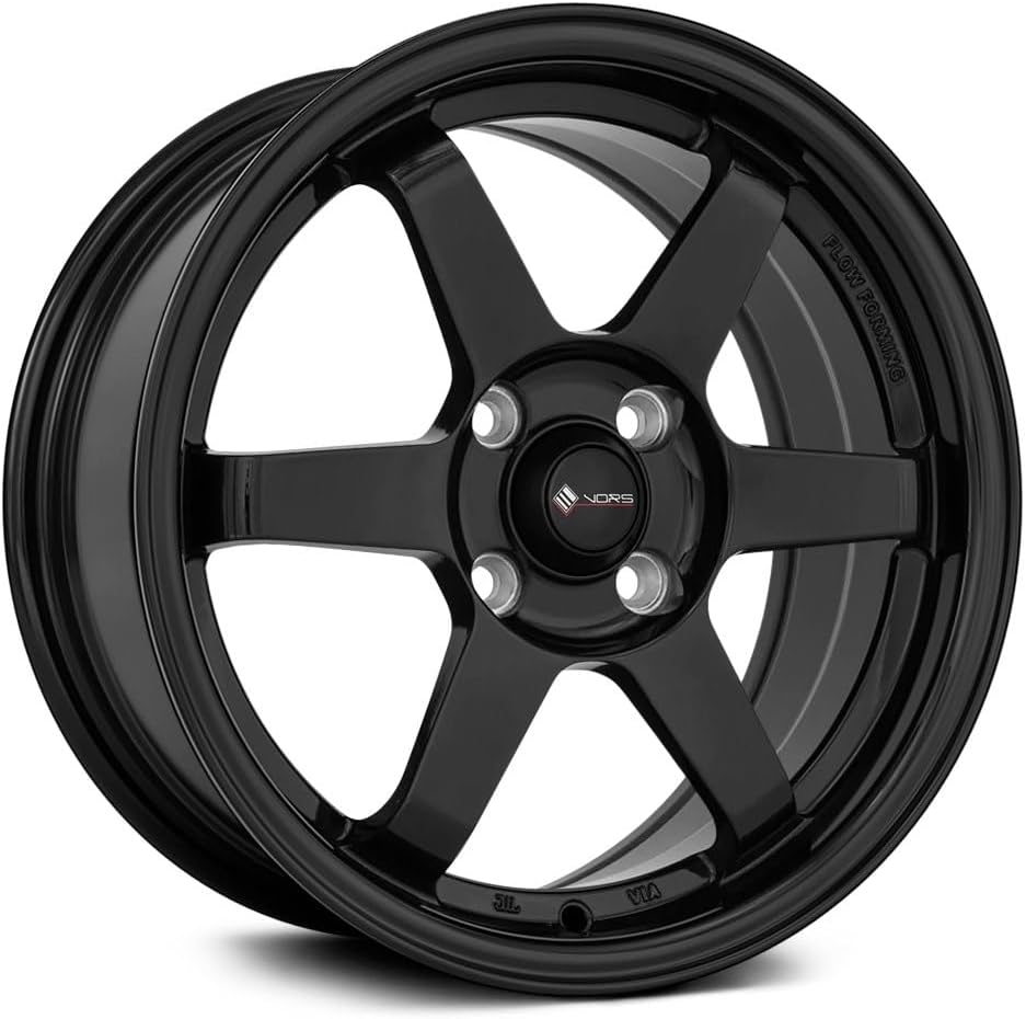 15x7 Vors LT37 4x100 40 Black Wheel Rim 73.1