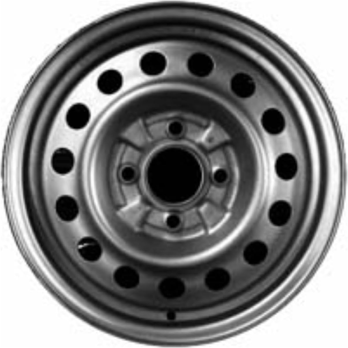 15x5.5" Genuine Factory OEM Black Steel Wheel Rim for Hyundai Elantra 2001-2003 | 70689