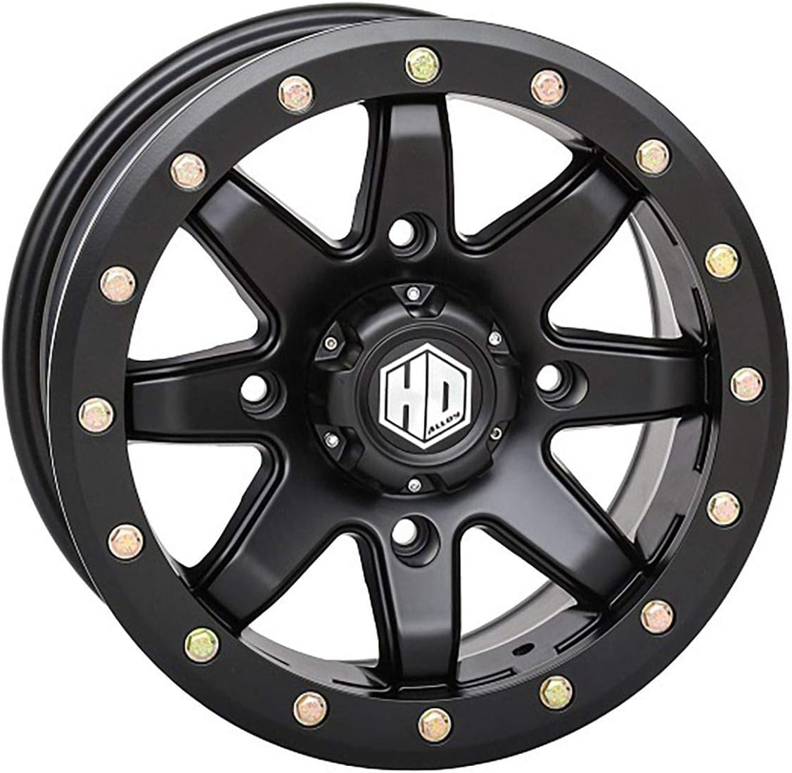 STI HD9 Beadlock ATV/UTV Wheels - Matte Black / 14x10 4/156 5+5