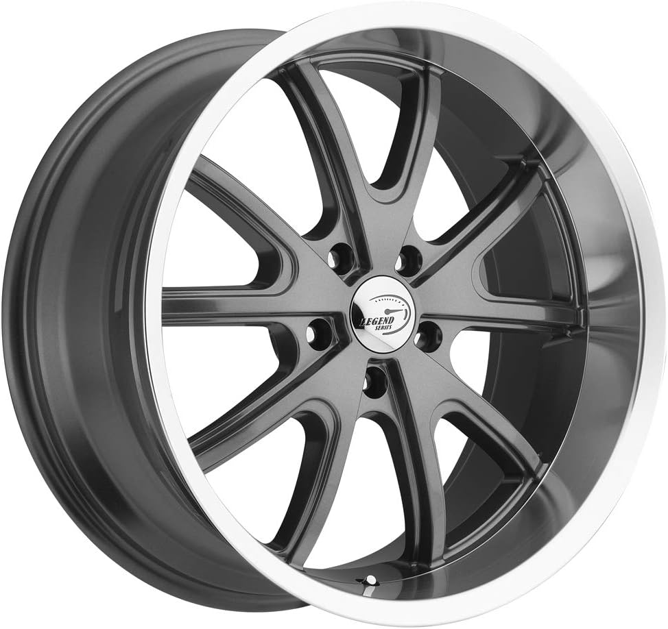 Vision 143 TORQUE Gunmetal Machined Lip Wheel with Machined Finish (15x7.0"/5x114.3mm)