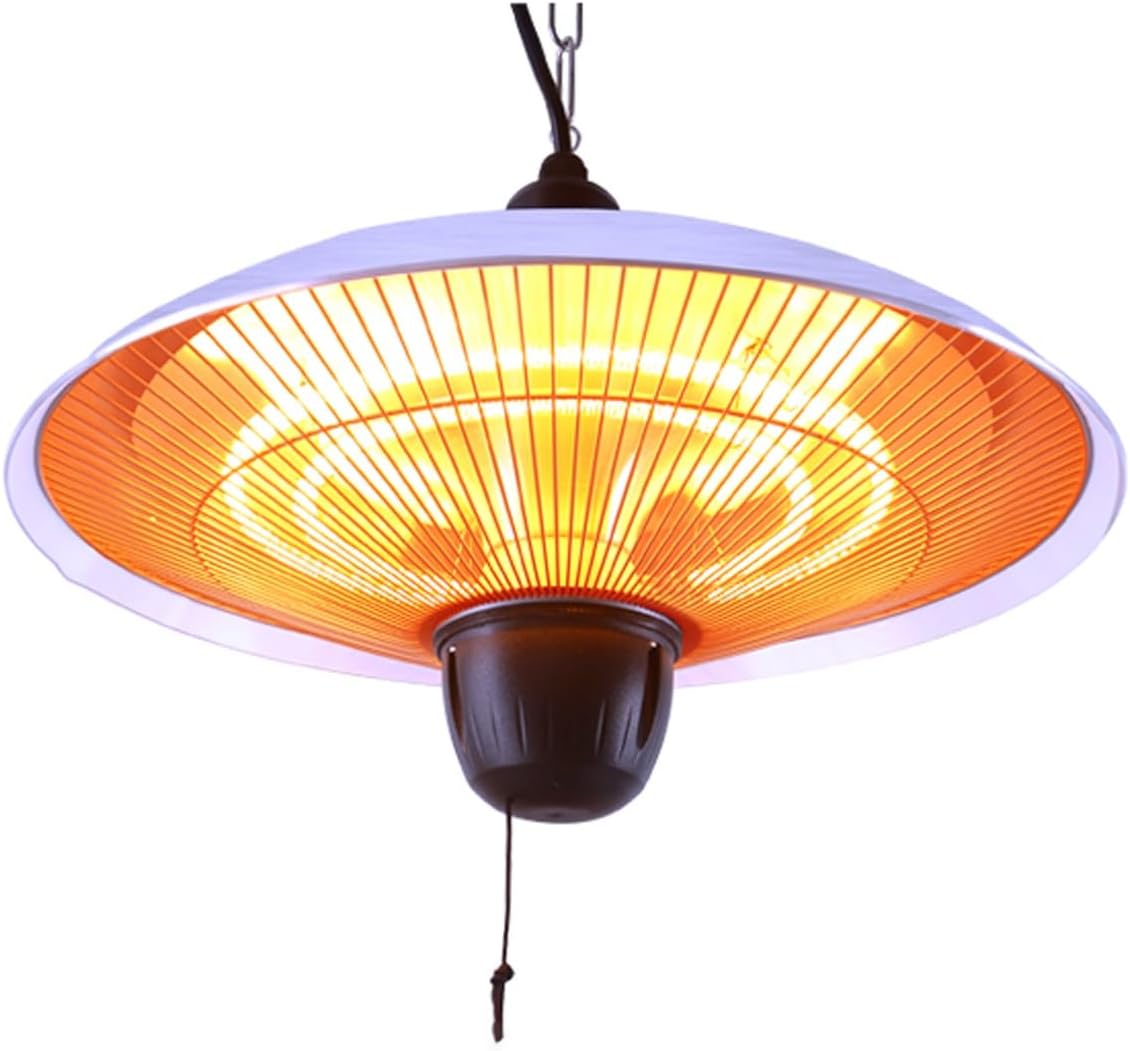 Infrared Electric Patio Heater, 1500W Outdoor Heating, Hanging Heater for Outdoors\/Indoors, Adjustable Height, Quiet Operation