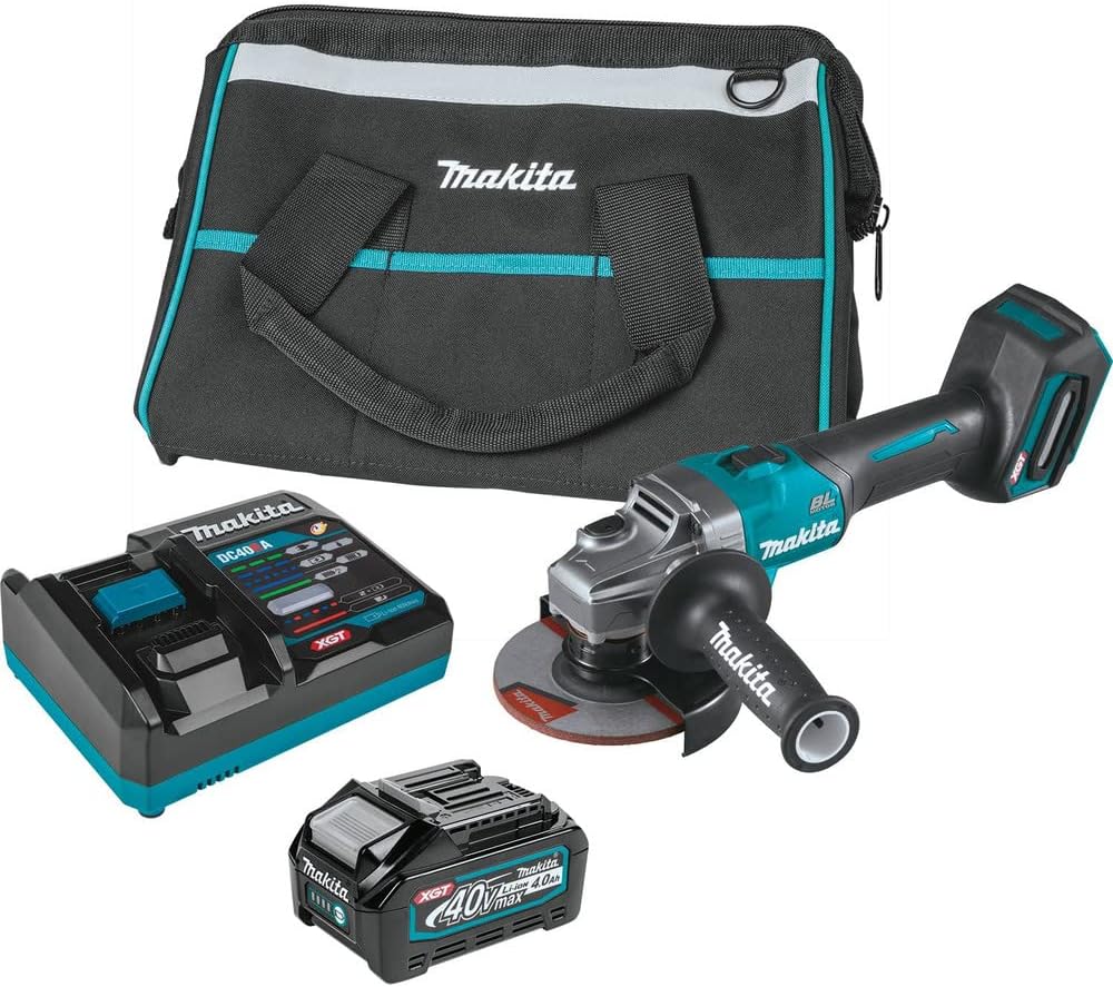 Makita Xgt 40V Max Angle Grinder Kit 4 1/2” / 5 inches