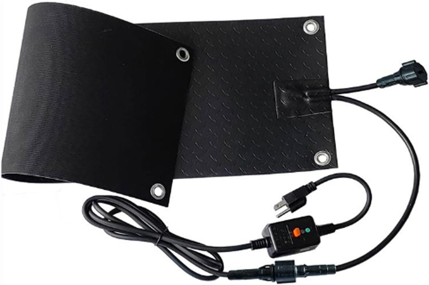 Snow Melting Mat, Heated Ice Melt Mat for Walkways Ramps Durable, Non-Slip Surface, Fast Snow Removal for Entrances Stairs Decks