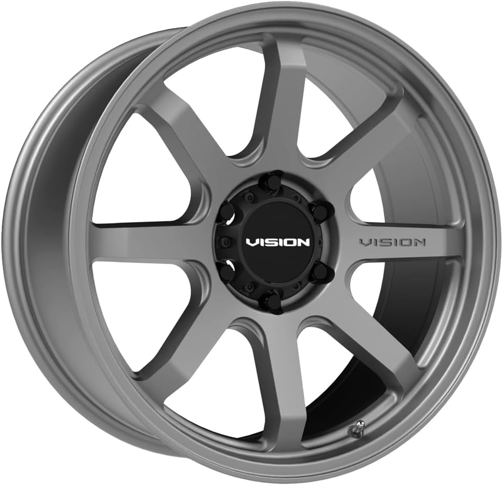 Vision 351 FLOW Custom Wheel - 16x8, 0 Offset, 6x139.7 Bolt Pattern, 110mm Hub - Satin Gray Rim