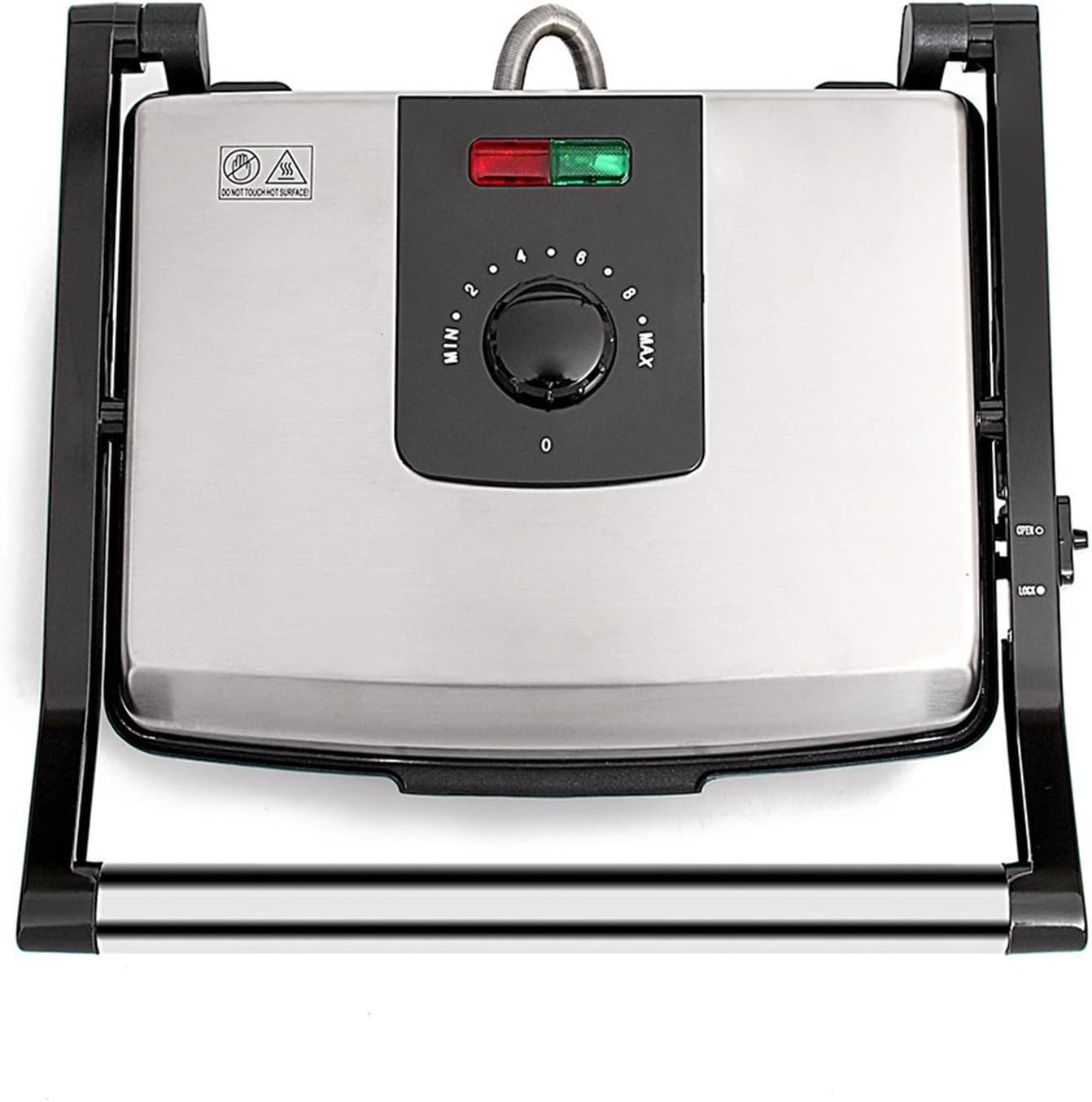 Electric Griddles, Grill Electric Barbecue Grill Household Smokeless Multifunction Non-stick Barbecue Electric Grill Pan-shabu Barbecue Machine (Color : Black, Size : AU)