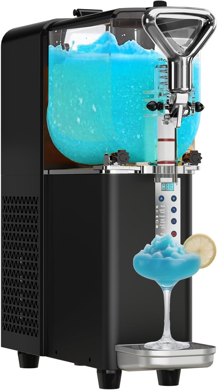Slushie Machine No Ice Needed, 225W Slushy Machine for Home/Parties/Bars, 0.8 Gallons Large Capacity Margarita Machine for Margaritas, Frappés