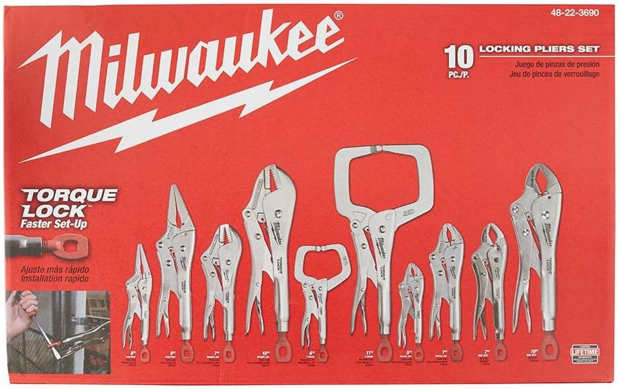 Milwaukee 10-Piece Torque Lock Pliers