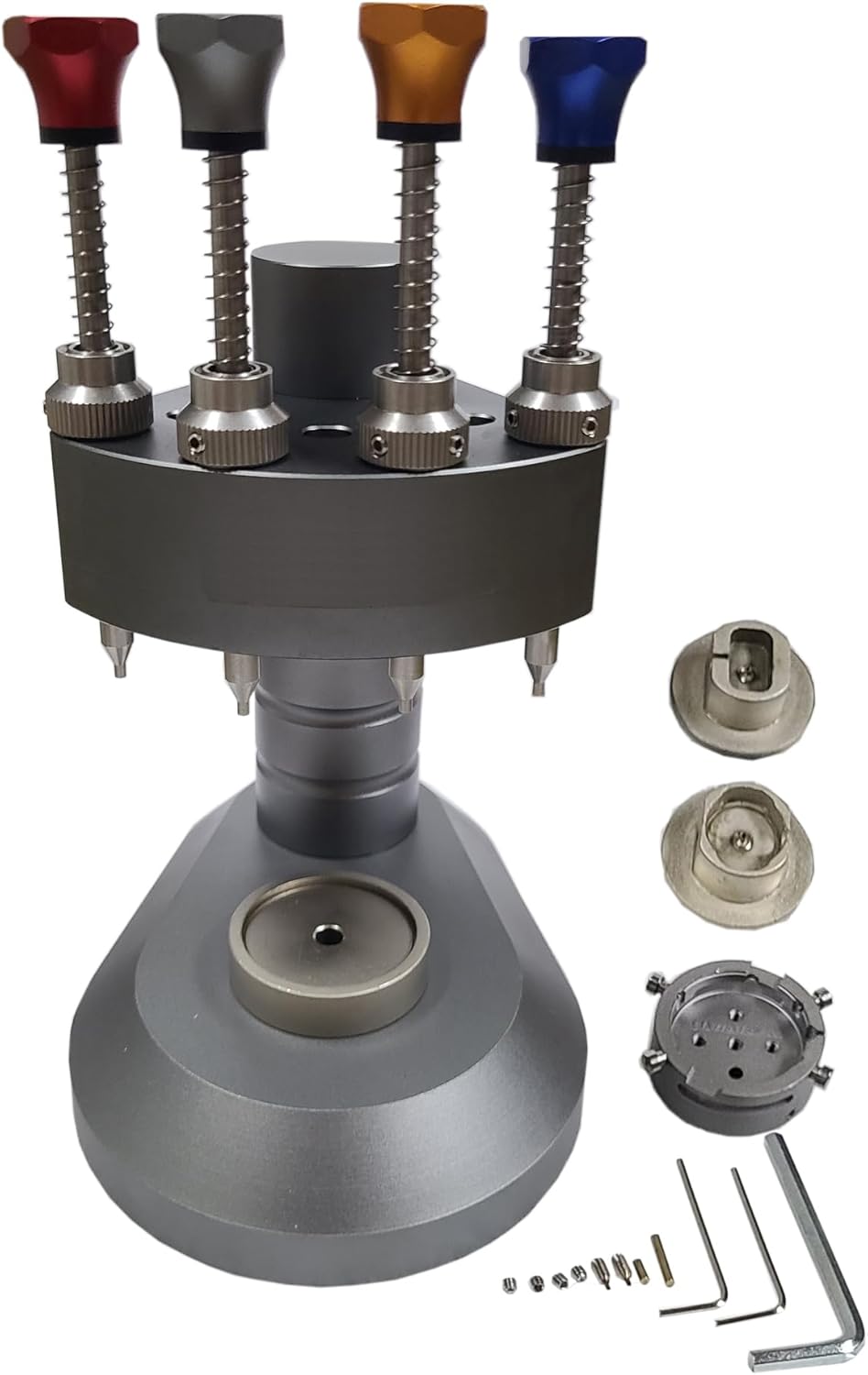 OTOOLWORLD Watchmaker High-precision Watch Hand Presto 4pins Presser Lifter Puller Plunger Remover set Fitting Watch Repair Tools, Multi Functional Movement Holder