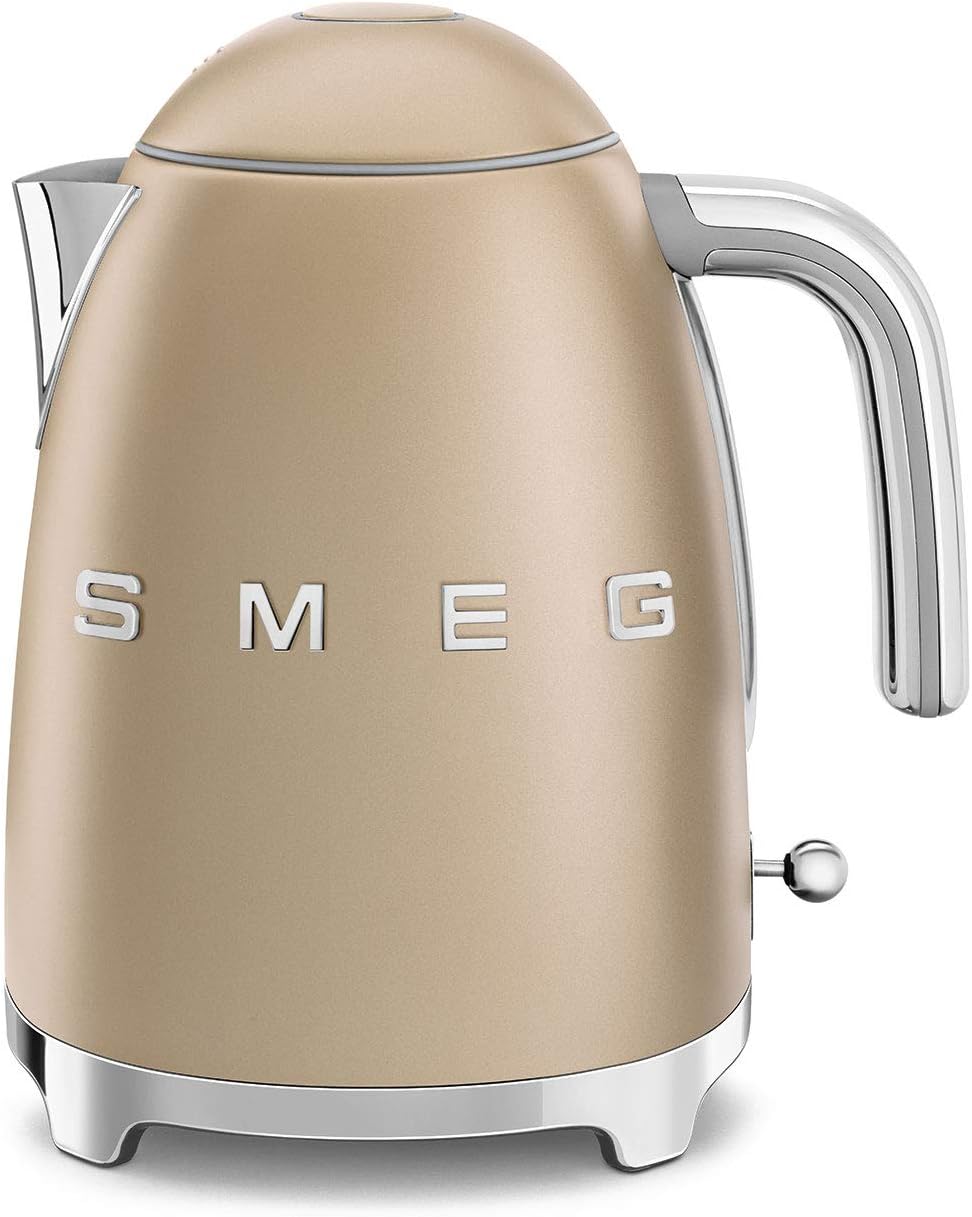 Smeg KLF03CHMEU bouilloire 1,7 L 2400 W Or, Black