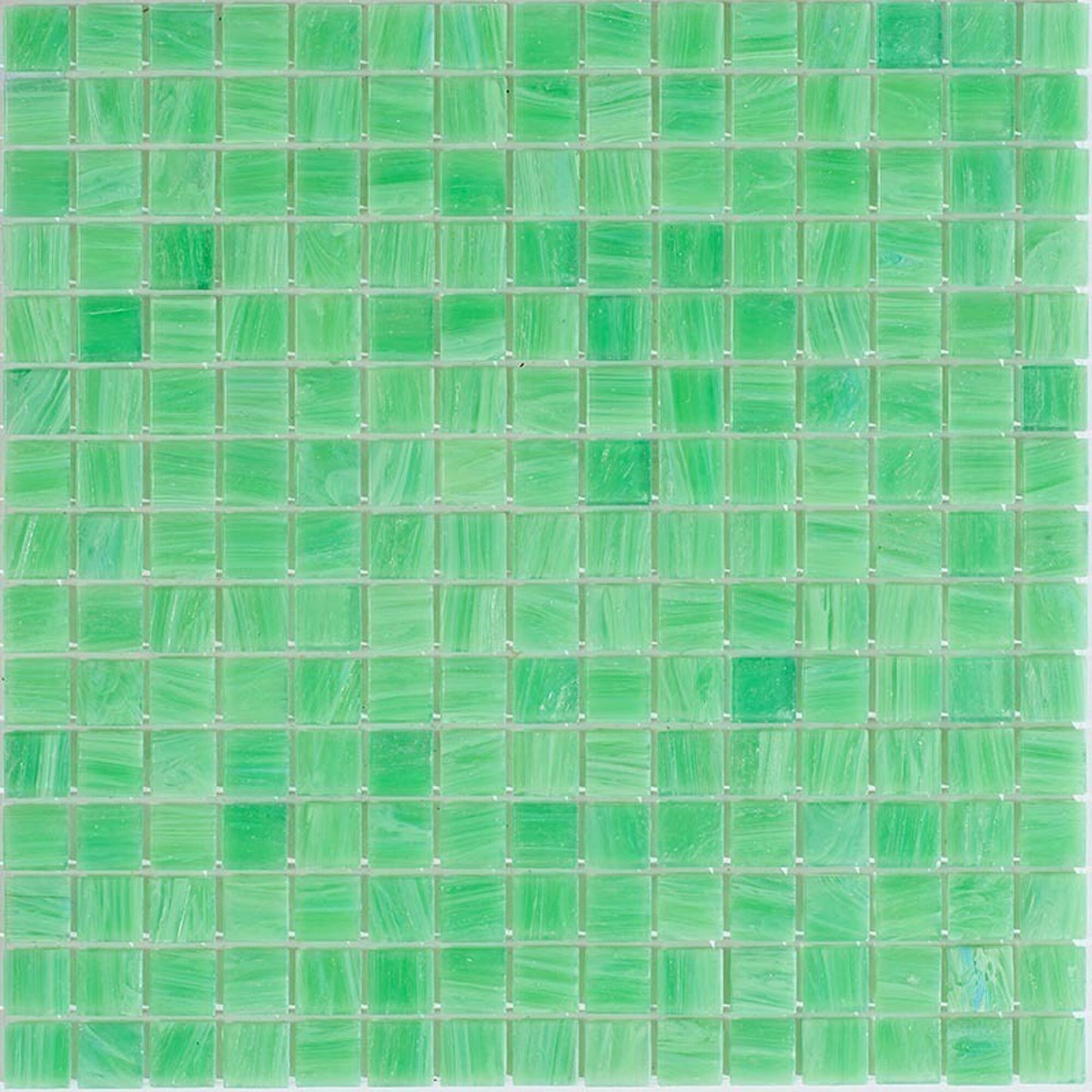 Apollo Tile Celestial Ufo Green 12-in x 12-in Glossy Glass Mosaic Floor and Wall Tile (20-sq. ft/ Carton)