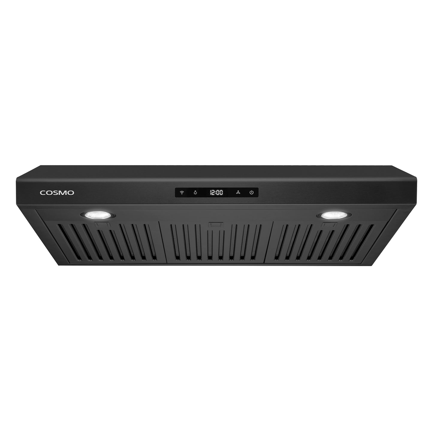 Cosmo 30 inch Ducted 500-CFM Black Under Cabinet Range Hood