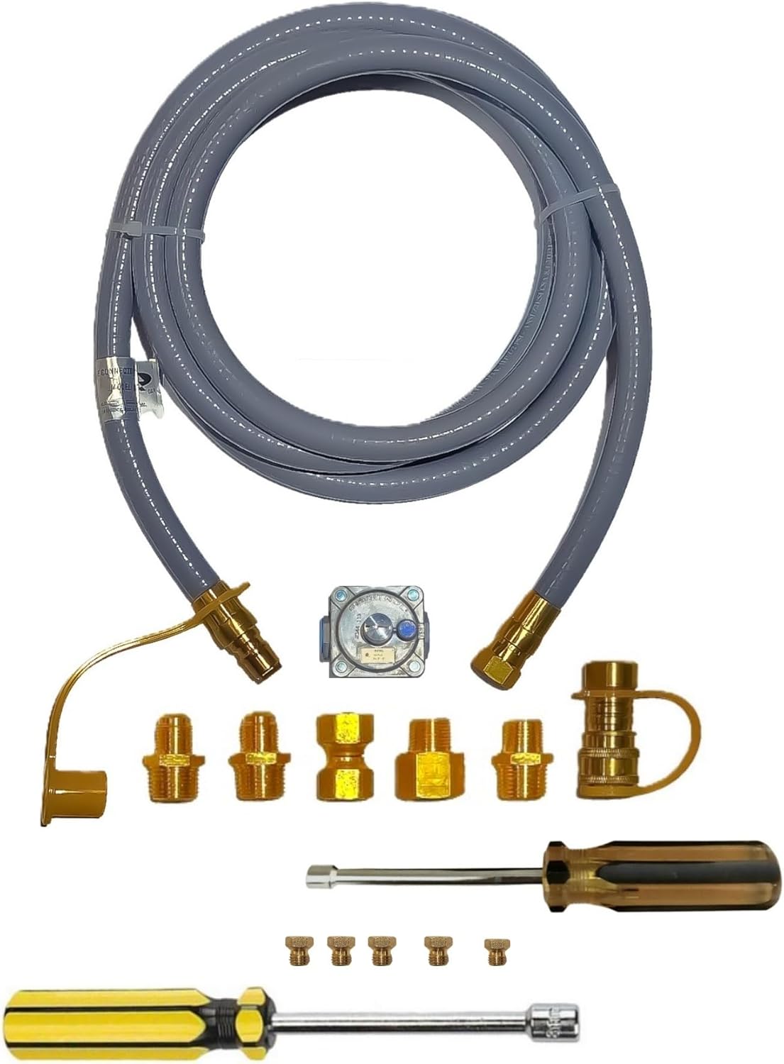 Natural Gas (NG) Conversion Kit For Weber Genesis II E-335/S-335/SE-335 Manufactured from 2017-2021 Converts from LP to NG Complete Kit Orifices Come Drilled to Match Exact Factory Specification