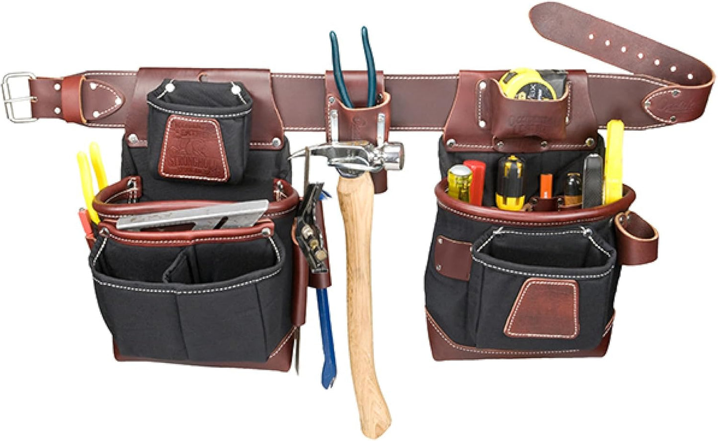 Occidental Leather FatLip Tool Bag Set - XX-Large - 25 Pockets & Tool Holders - Made in USA