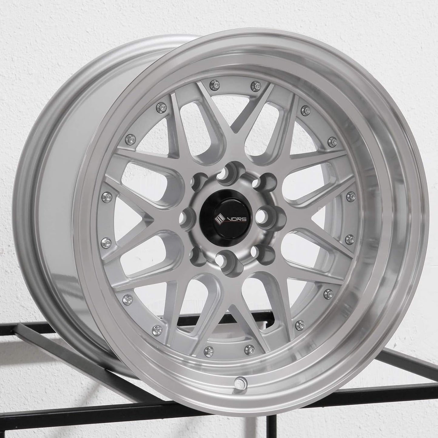 15x8 Vors VR7 4x100/4x114.3 0 Silver Wheel Rim 73.1