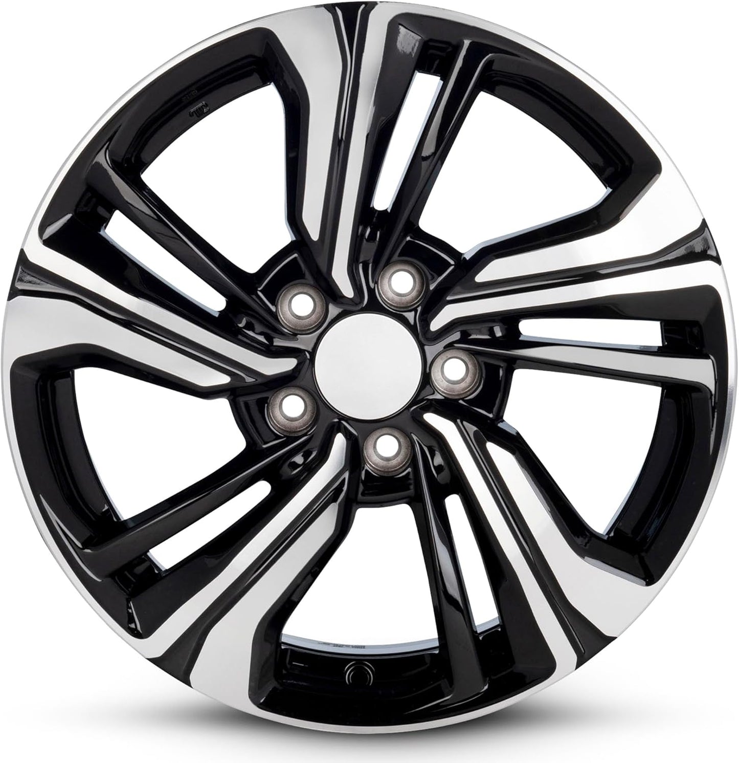 for 2016-2021 Honda Civic 17 Inch Black Machine Face (Diamond Cut) Black Rim - OE Direct Replacement - Road Ready Car Wheel