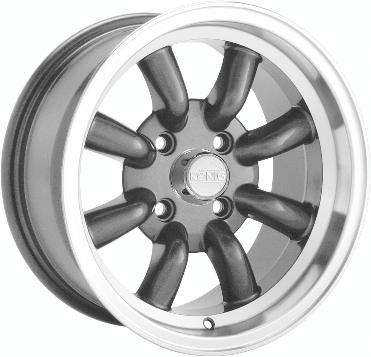 Konig Rewind Graphite Wheel with Machined Lip (15x7"/4x100mm)
