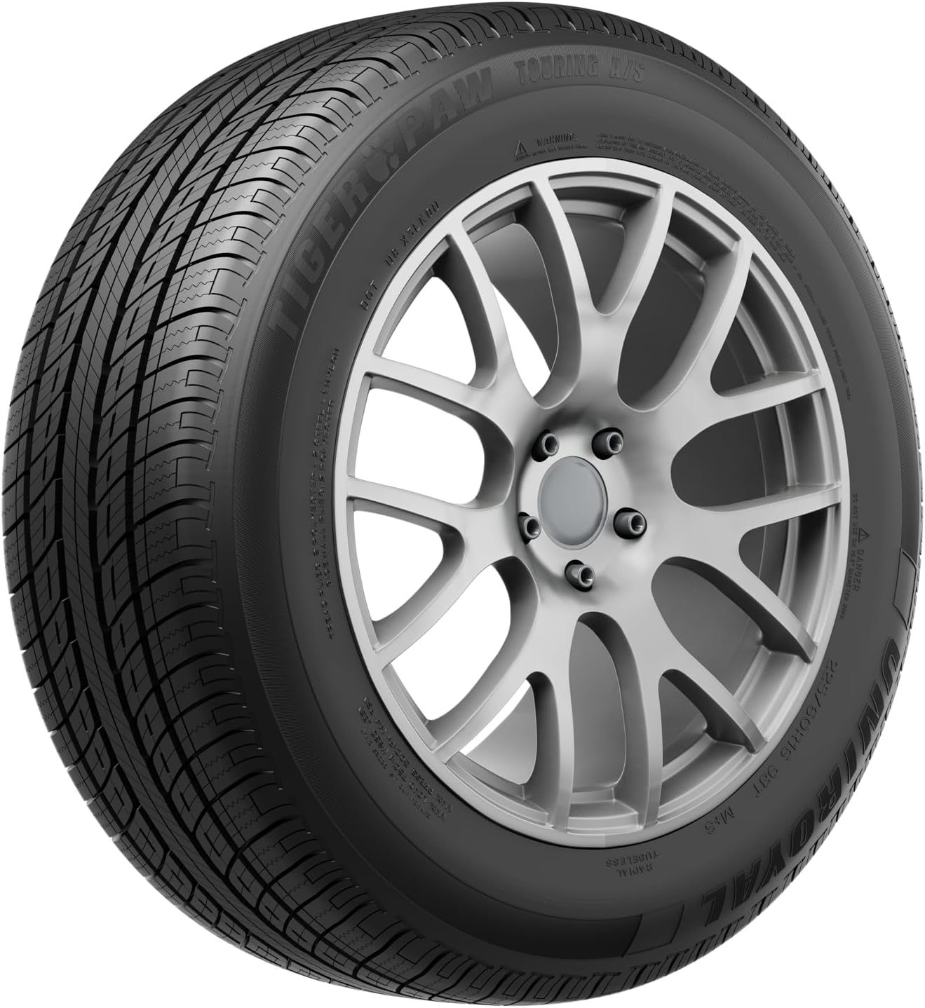 Uniroyal Tiger Paw Touring A/S All Season Car Tire for Passenger Cars and Minivans - 245/45R18 96V
