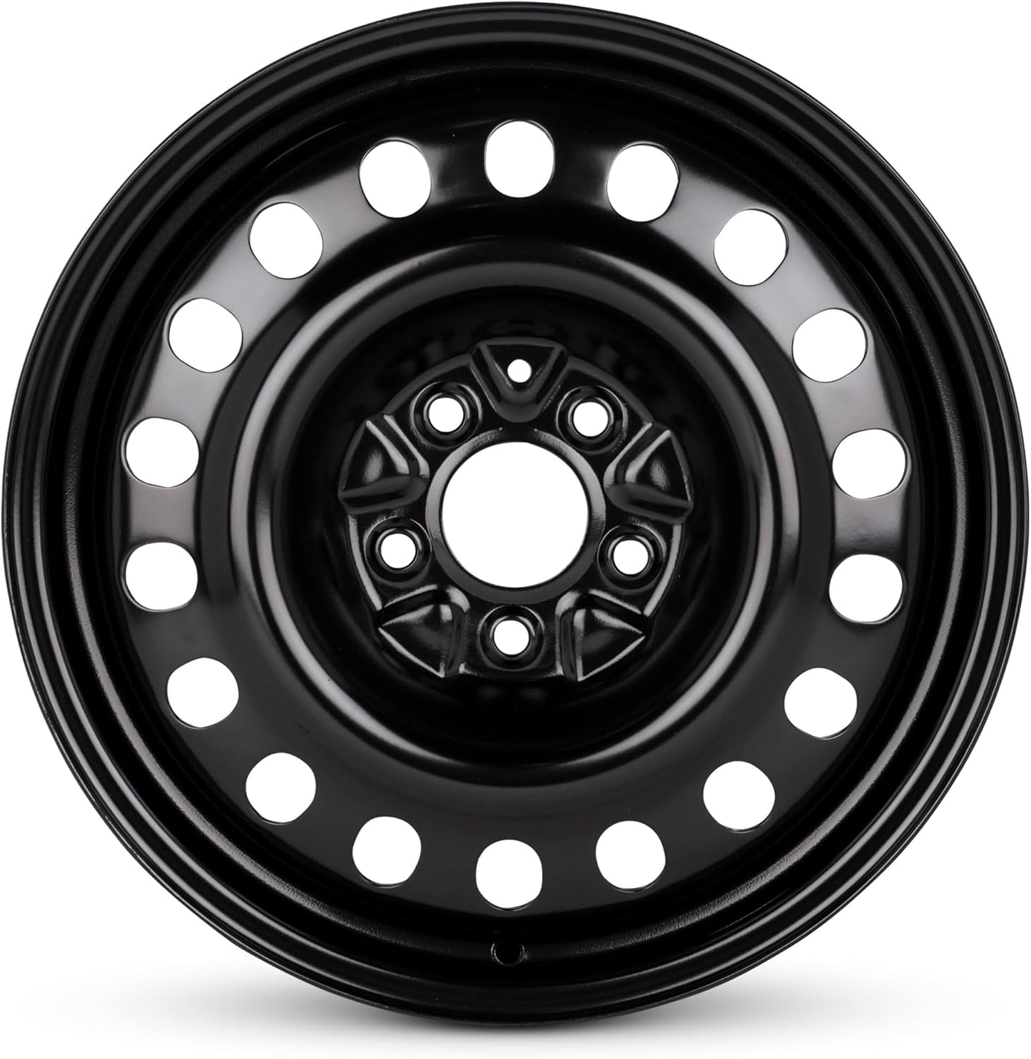 For 06-17 Jeep Compass 17 Inch Painted Black Steel Rim - OE Direct Replacement - Road Ready Car Wheel