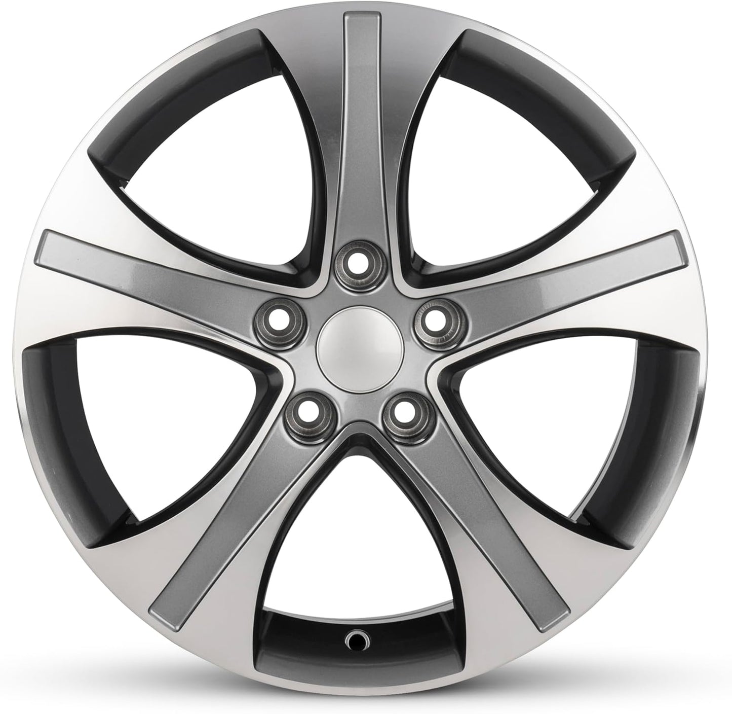 For 2006-2012 Dodge Caliber 17 Inch Machined Face Gun Metal Rim - OE Direct Replacement - Road Ready Car Wheel
