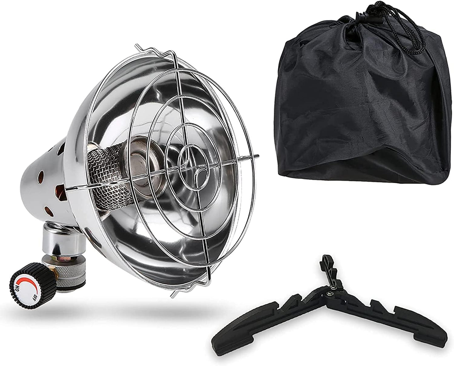 Kerosene Heater, Outdoor Camping Gas Heater, Mini Portable Butane Heating Stove with Gas Tank Base/Storage Bag, Travel Camping Tent Warm Heating