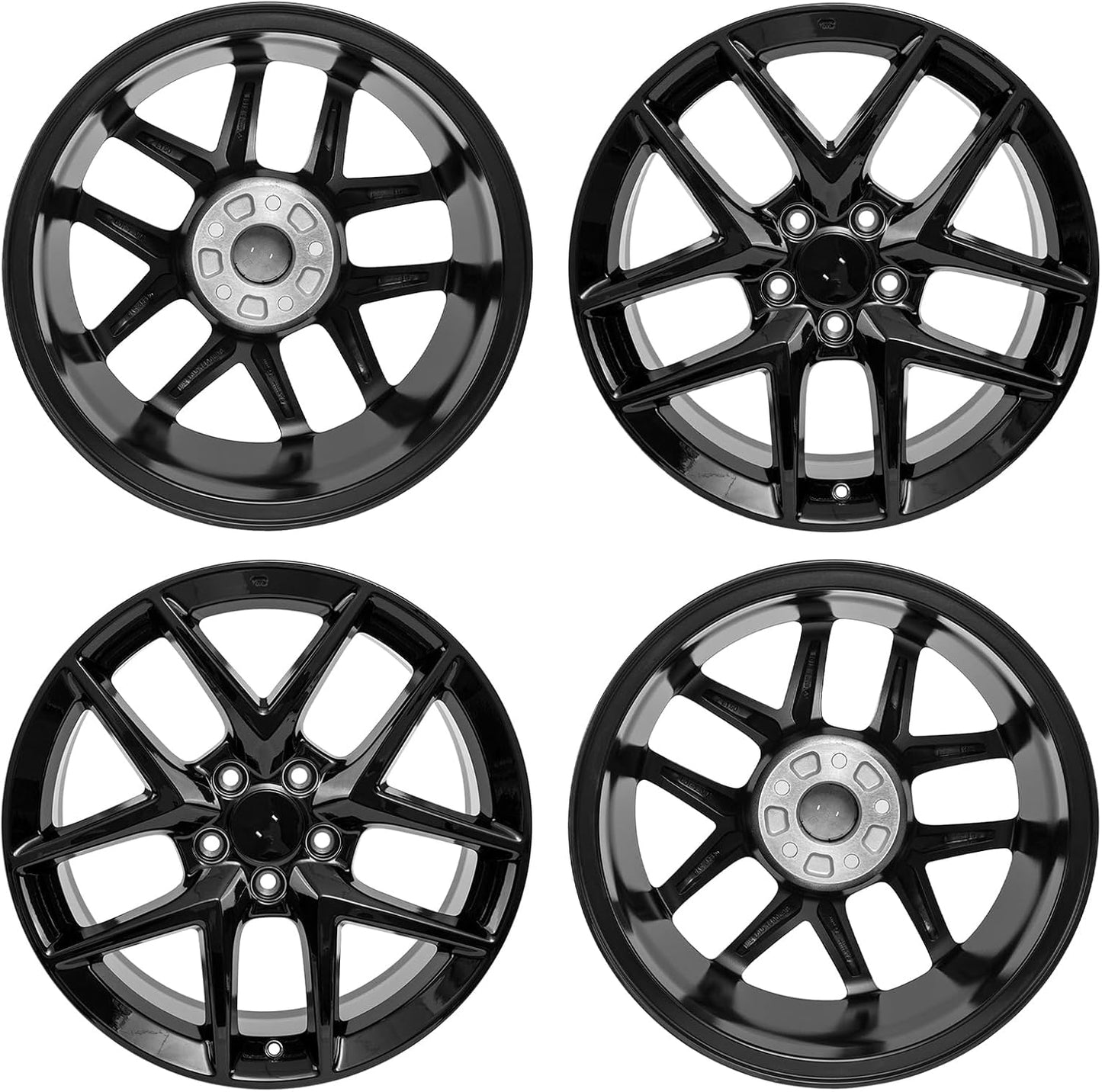 18X8 Inch Aluminum Alloy Wheel Rim for Honda Civic 2015-2024, Gloss Black (1)