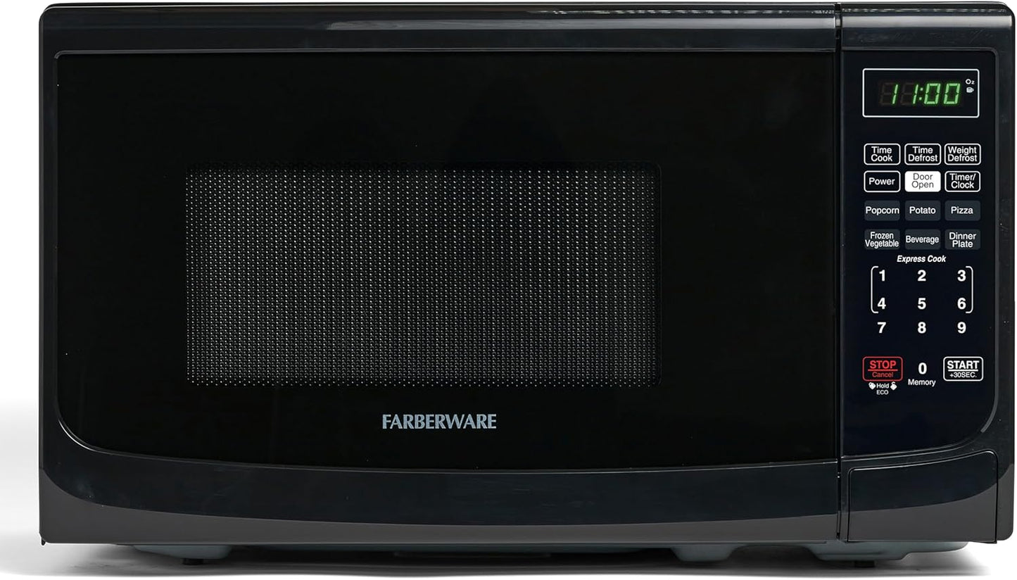 Farberware Countertop 700 Watts, 0.7 cu ft 700-Watt Microwave Oven, Black