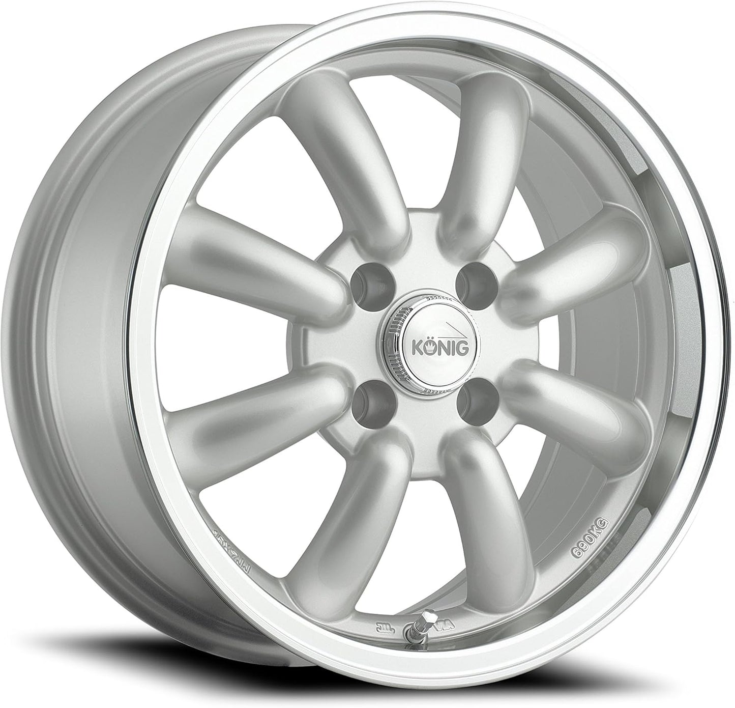 Konig Rewind Silver Machined Wheel (15x7"/4x114.3mm)