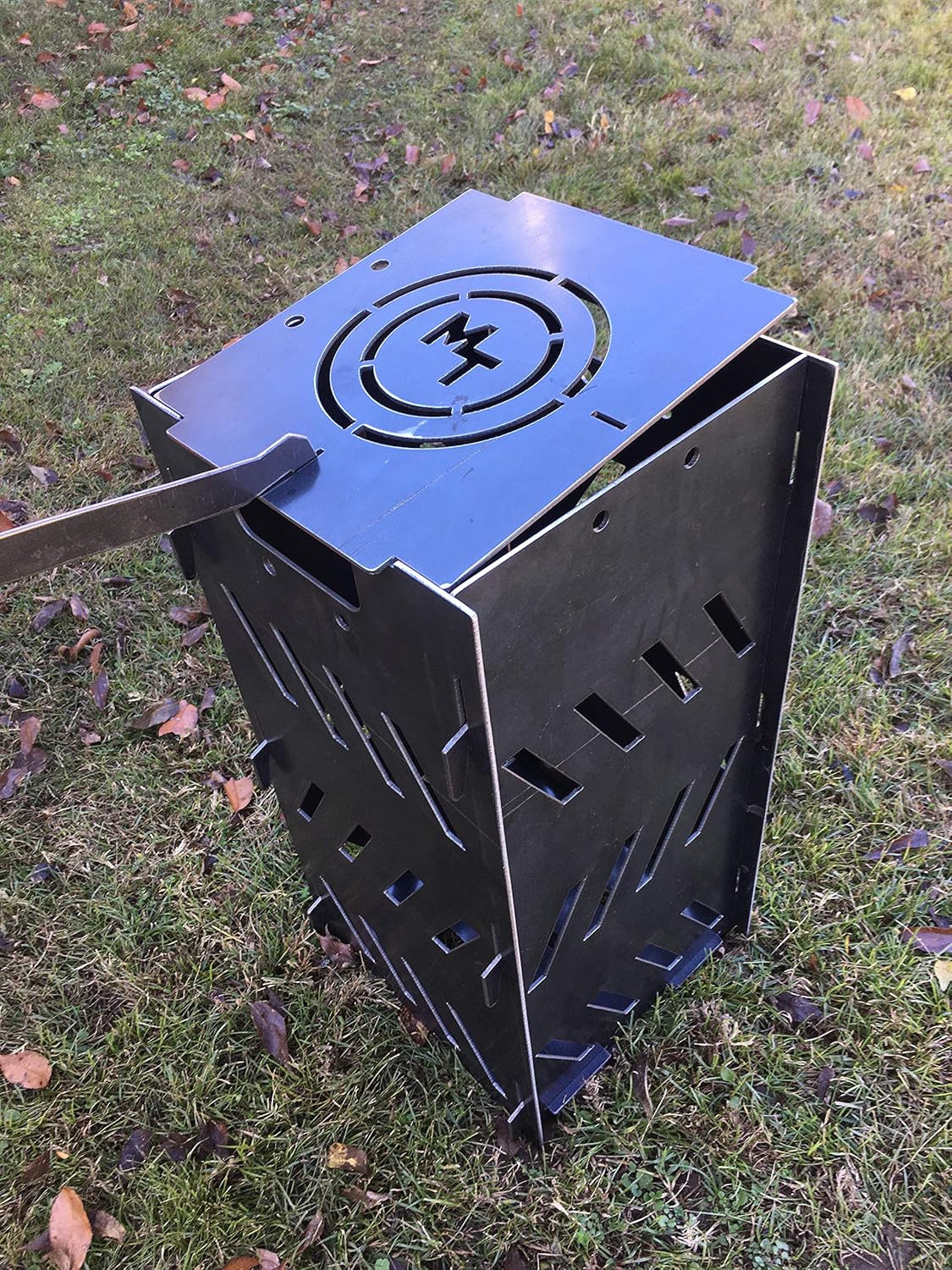 Magnum Target 12”x24” Portable Burn Cage Box Campfire Stove Fire Pit Camping RV