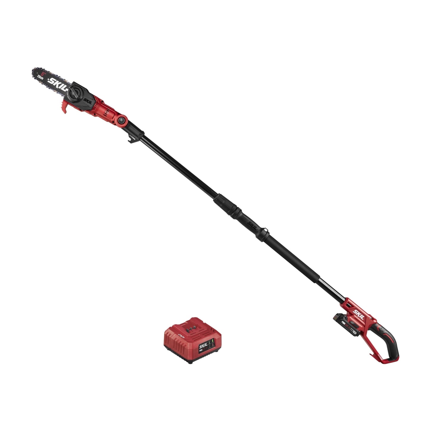 SKIL PS4563B-10 PWR CORE Brushless 40V 8-inch Pole Saw, 10 Foot Extension, 2.0Ah Battery and Charger