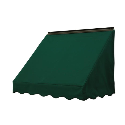 NuImage Awnings 3700 36-in Wide x 18-in Projection x 23-in Height Fabric Hunter Green (4637) Solid Fixed Window Awning