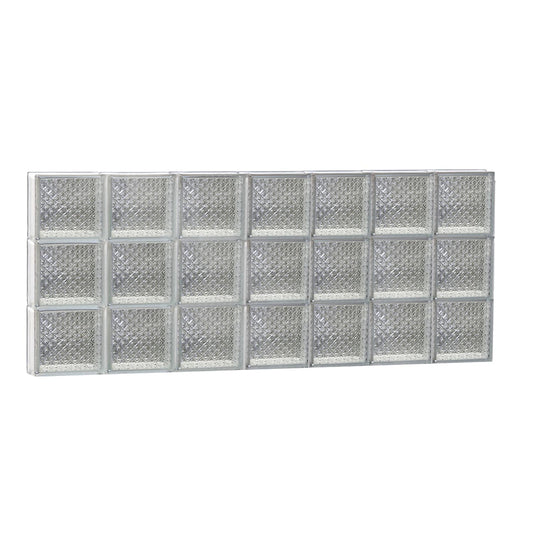 REDI2SET Diamond Glass 40-1/4-in x 17-1/4-in Frameless Replacement Glass Block Window