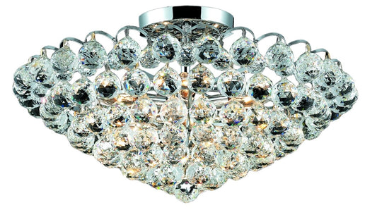 Luminous Lighting Godiva 11-in Chrome Flush Mount Light